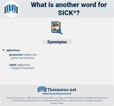 Sick thesaurus - Find 25 different ways to say SICKNESS, along with antonyms, related words, and example sentences at Thesaurus.com. 